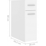 Úložná skrinka, kompozitne drevo